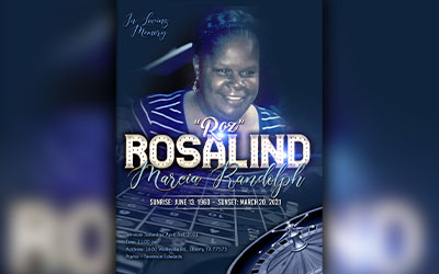 Rosalind Marcia Randolph ”Roz” 1960 – 2021
