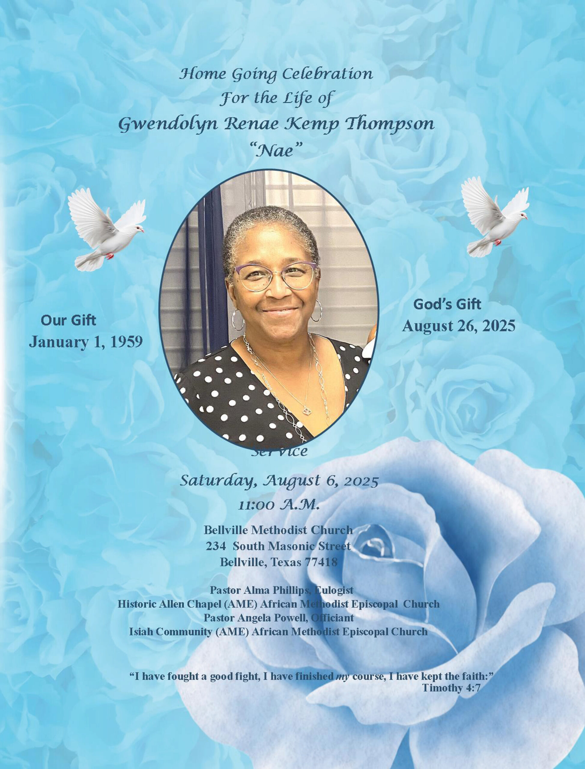 Gwendolyn Renae Kemp Thompson 1959-2025