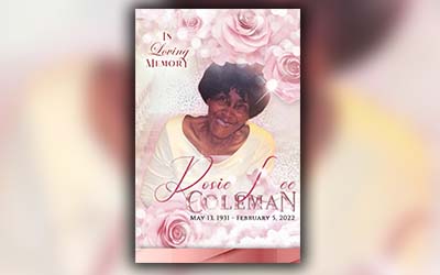 Rosie Lee Coleman 1931-2022