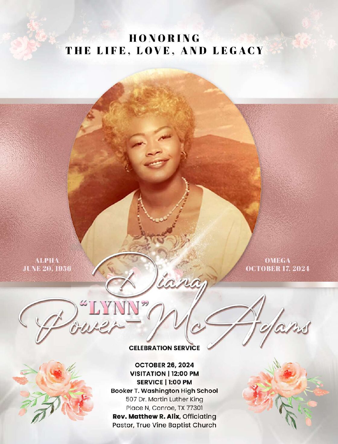 Dianna Lynn Power – McAdams 1956-2024