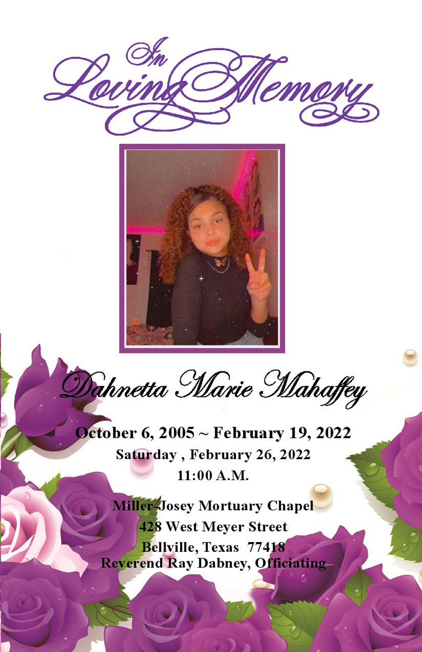 Dahnetta Marie Mahaffey 2005 – 2022
