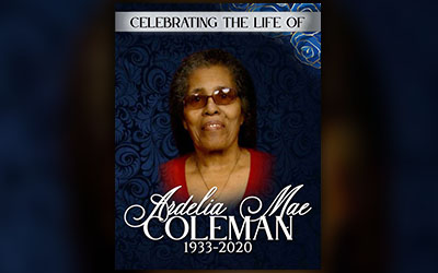 Ardelia Mae Coleman 1933-2020