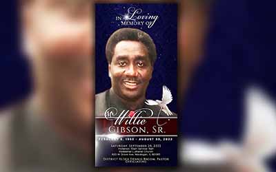 Willie Gibson Sr. 1953 – 2022