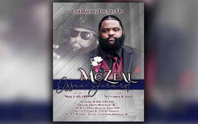 Mczeal Issac Jerard 1988-2021