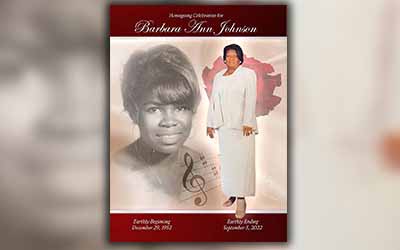 Barbara Ann Johnson 1952 – 2022