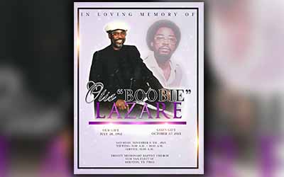 Otis Lazare 1952 – 2021