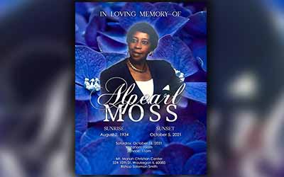 Alpearl Moss 1934-2021