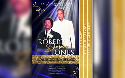 Robert Durano Jones 1951 – 2021