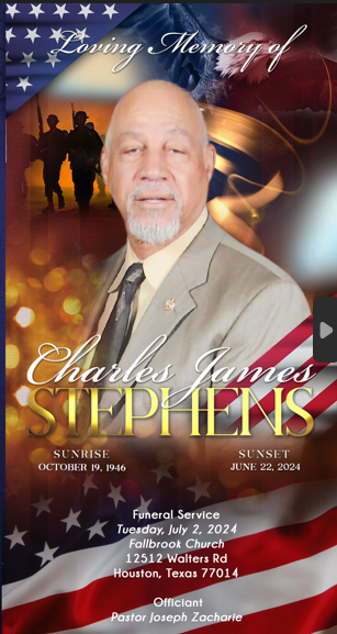 Charlies James Stephens 1946 – 2024