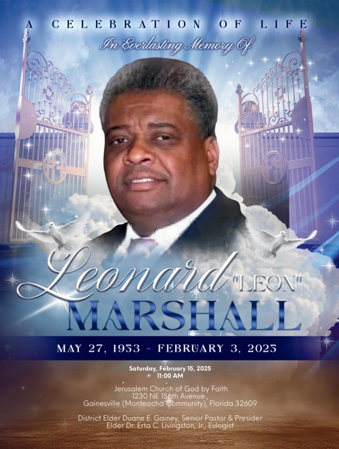 Leonard “Leon” Marshall 1953-2025