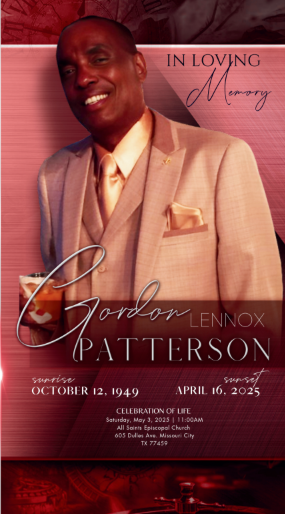 Gordon Lennox Patterson 1949 – 2025