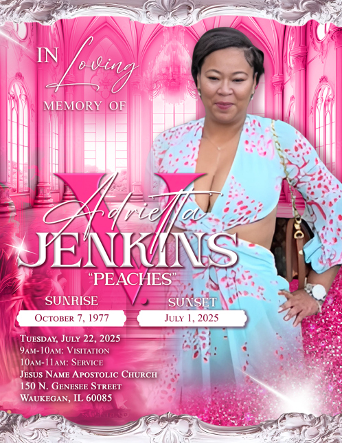 Adrietta V. Jenkins 1977 – 2025