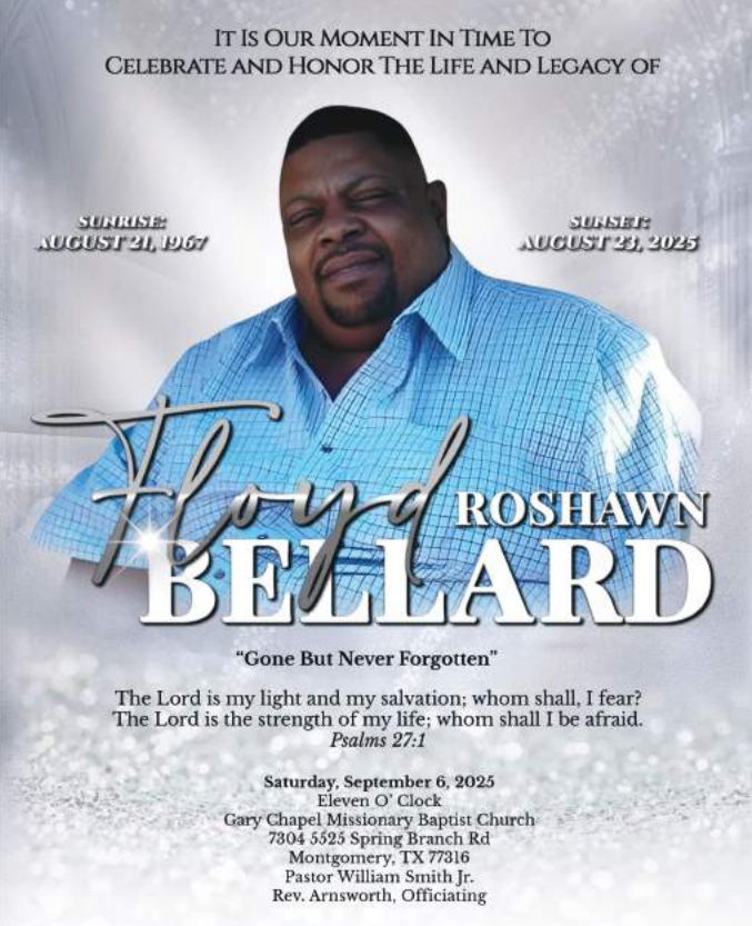 Floyd Roshawn Bellard 1967-2025