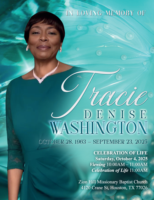Tracie Denise Washington 1963 – 2025