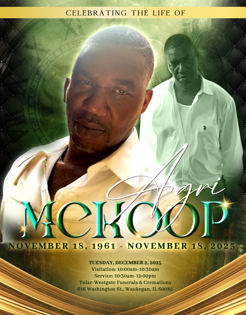 Agri McKoop 1961-2025 Agri McKoop 1961-2025