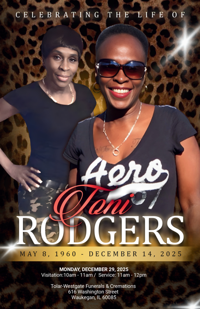 Toni Denise Rodgers 1960 – 2025
