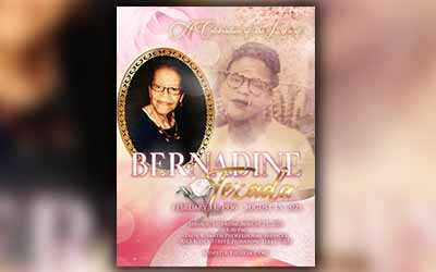 Bernadine Texada 1936 – 2021