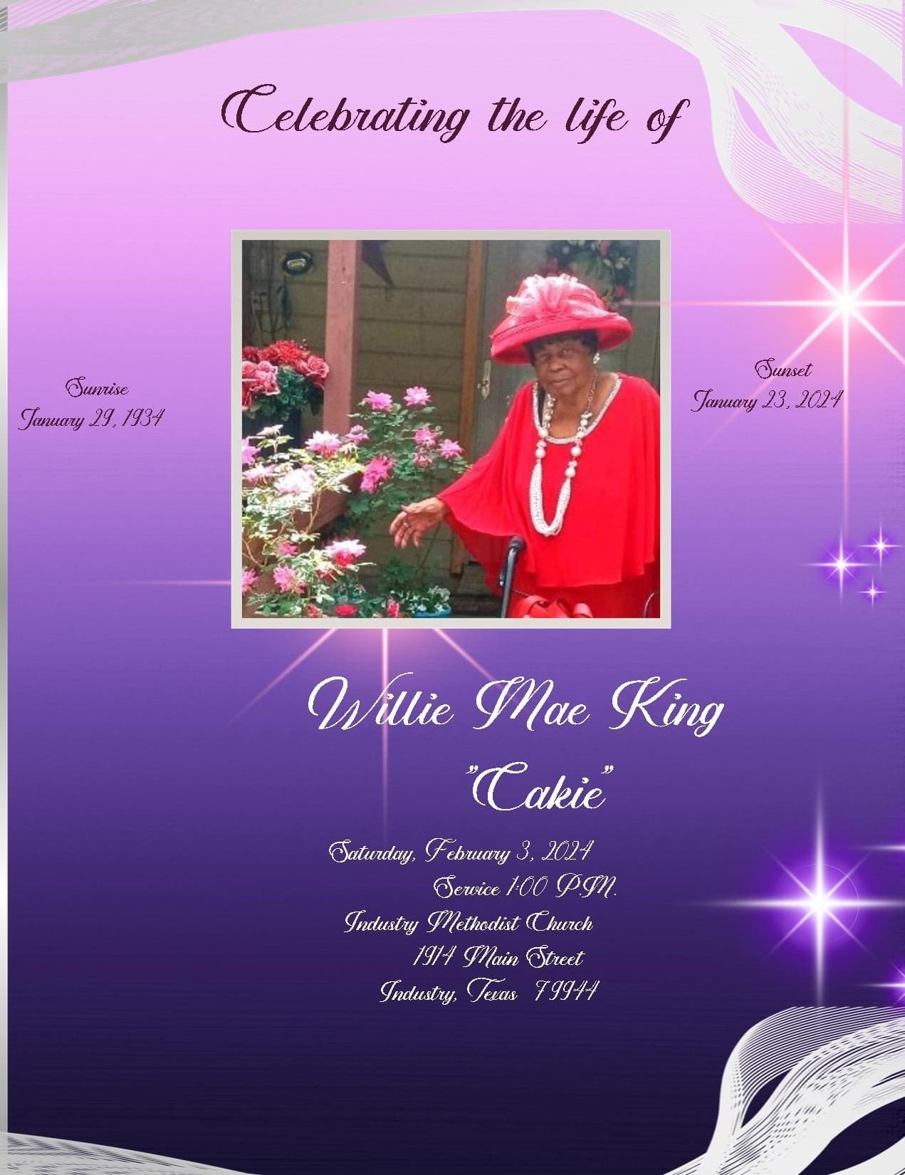 Willie Mae King Cakie 1934 – 2024
