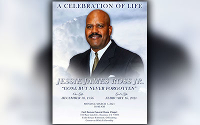 Jessie James Ross Jr. 1956 – 2021
