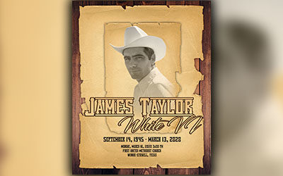 James Taylor White 1945-2020