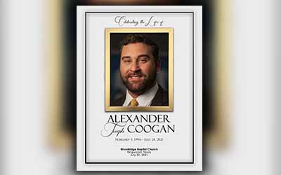 Alexander Joseph Coogan 1994 – 2021