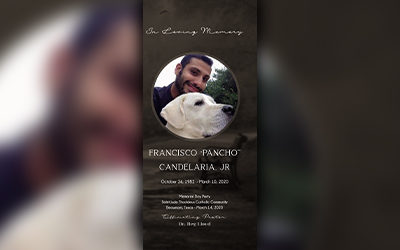 Francisco ”Pancho” Candelaria Jr. 1982-2020