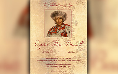 Ezora Mae Basset 1934-2021